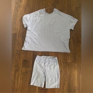 Free people hot shot reversible set periwinkle T-Shirt and Shorts Set